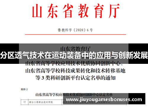分区透气技术在运动装备中的应用与创新发展